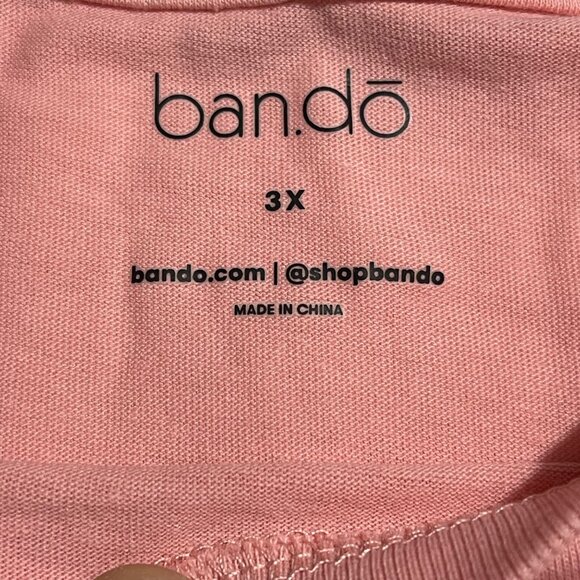 Ban.do "I Did My Best" Pink T-Shirt 3X Crew Neck Short Sleeve Cotton Blend, New - Picture 5 of 9